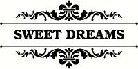 Sweet Dreams vinyl decal